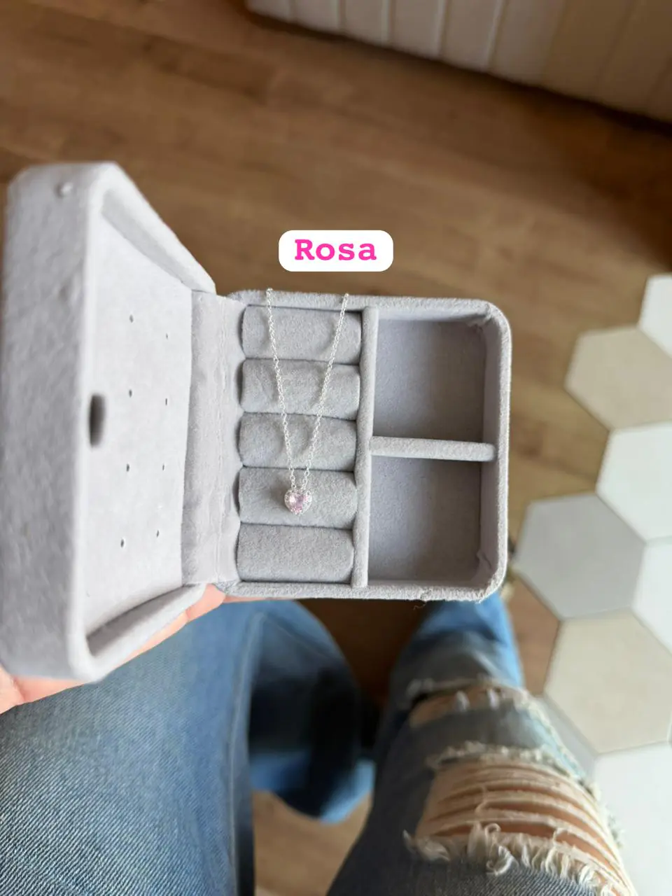 Color Pingt. Coração Todo Cravej. C/ Zircônia - Imagem 3