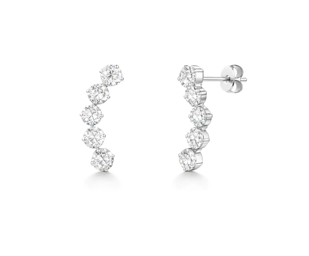 Ear Cuff Zircônias (Mod3)