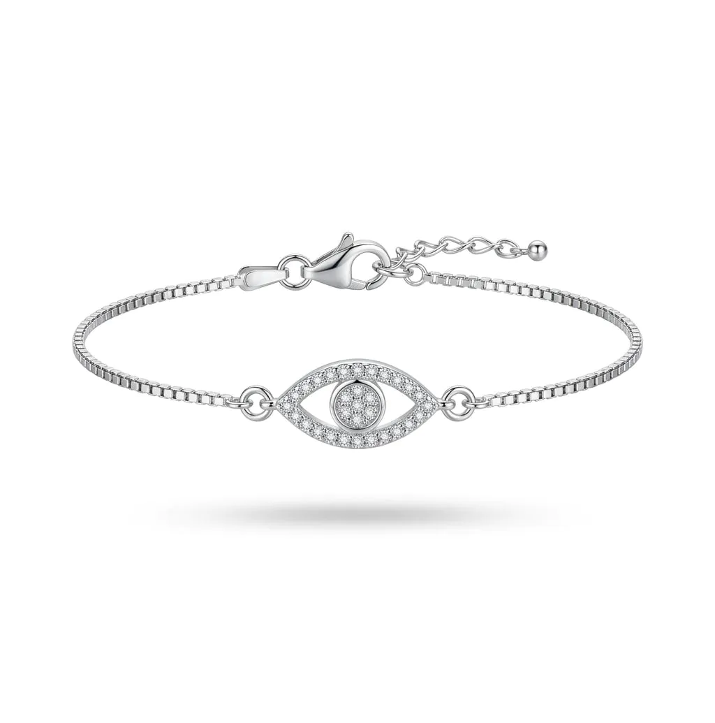 Pulseira Olho Grego Todo Cravejado