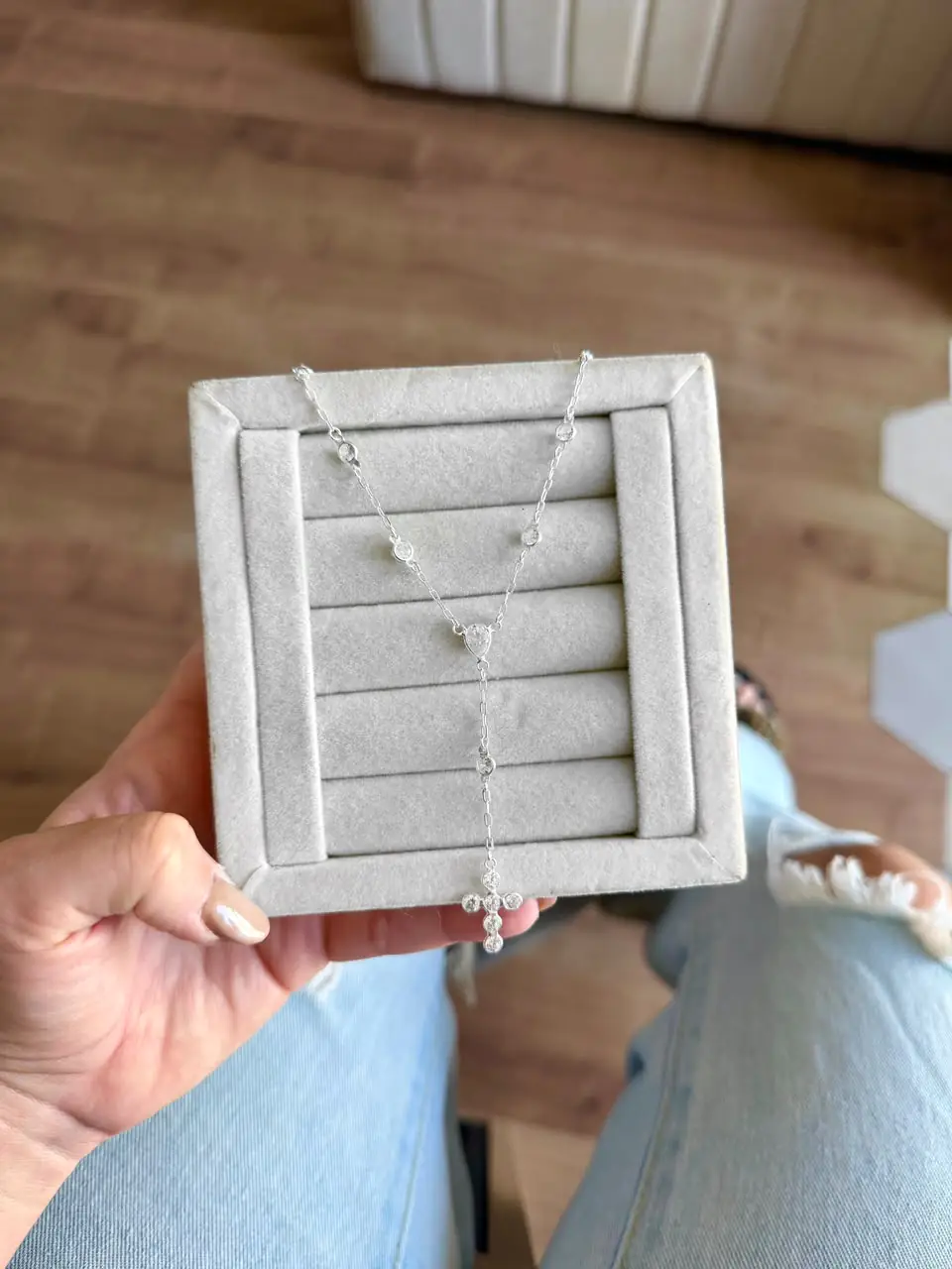 Colar Terço Zircônia - Imagem 2