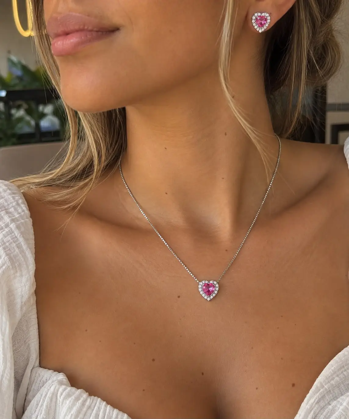 Conjunto Coração Passante Cravej. - Imagem 2