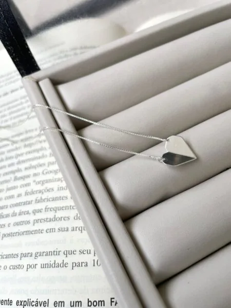 Colar Coração Origami - Imagem 2