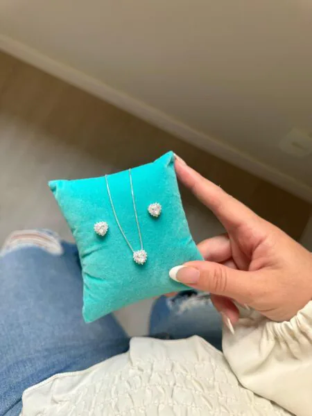 Conjunto Coração Passante Cravej. - Imagem 4