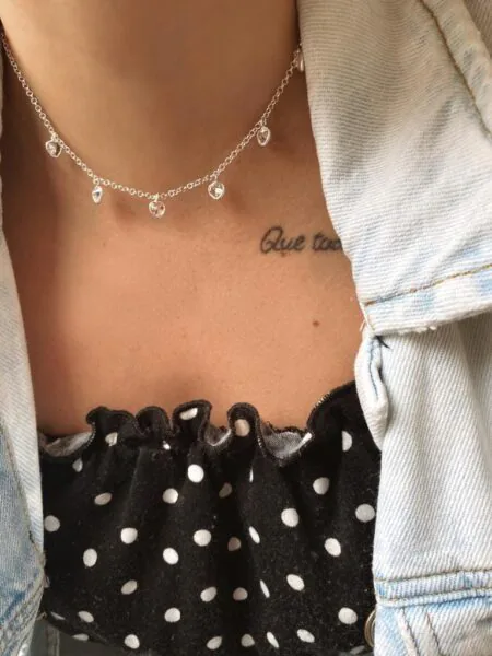 Choker Corações Em Zircônia - Imagem 2